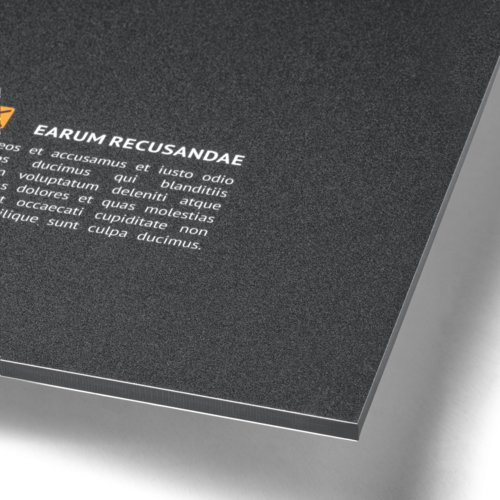 Panel compuesto de aluminio en forma personalizada.