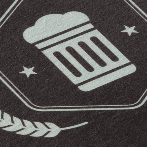 Posavasos de cartón cuadrado.