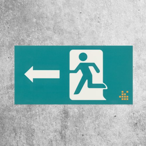 Adhesivo luminiscente para uso interior y exterior.